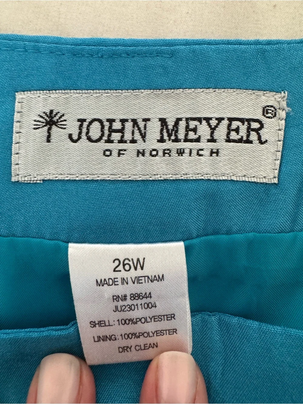 John Meyer of Norwich sleek teal